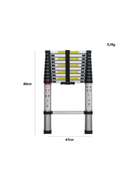 SCALA TELESCOPICA 10 GRADINI