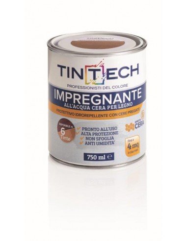 IMPREGNANTE ALL?ACQUA CERA PER LEGNO PROTETTIVO IDROREPELLENTE COLORE CILIEGIO 750ML