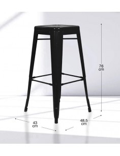 SGABELLO ROSE NERO 2