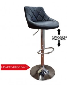 SGABELLO TWIST NERO 2