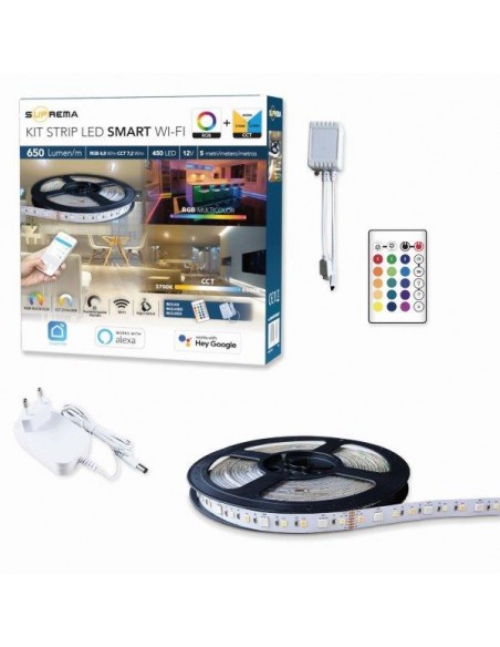 KIT STRISCIA A LED WI-FI 5MT