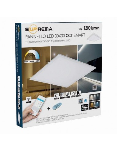 PANNELLO A LED CCT WIFI CM.30X30 PANNELLO A LED CCT WIFI CM.30X30