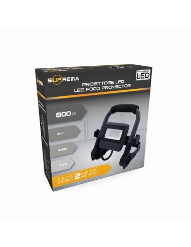 FARETTO LED CON SUPPORTO 10WATT