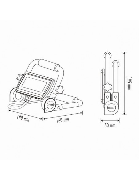 FARETTO LED CON SUPPORTO 10WATT