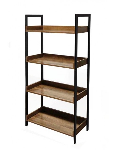 LIBRERIA INDUSTRIAL 4 RIPIANI 80X30X145H QUERCIA