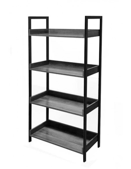 LIBRERIA INDUSTRIAL 4 RIPIANI 80X30X145H GRIGIO