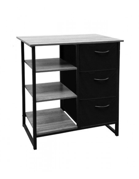 MOBILE INDUSTRIAL 3 CASSETTI 70x35x90 GRIGIO