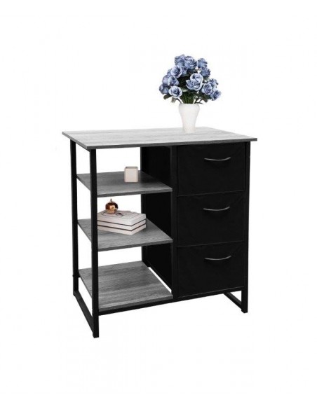 MOBILE INDUSTRIAL 3 CASSETTI 70x35x90 GRIGIO