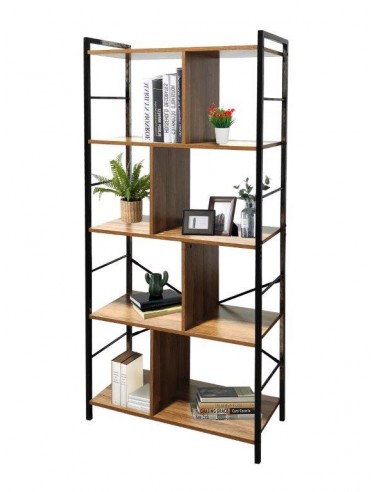 LIBRERIA INDUSTRIAL 80X33X161 QUERCIA