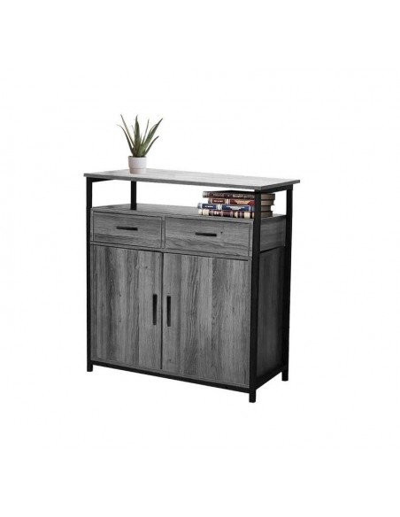 MOBILE INDUSTRIAL 2 ANTE CON CASSETTI 70X35X100H GRIGIO