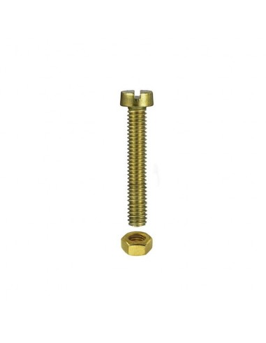 VITI PER METALLO TESTA CILINDRICA OTTONE M4 X 40 - 8 PZ.