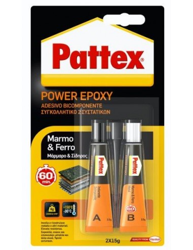 pattex power epoxy marmo&ferro 30g