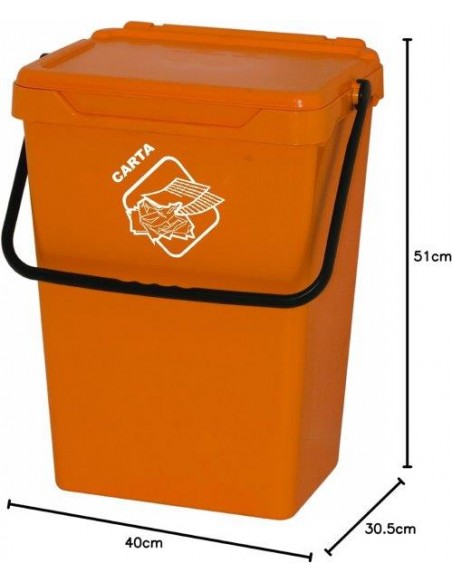 SECCHIO CON COPERCHIO GIALLO Lt, ,35