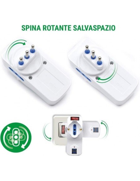 ADATTATORE TRIPLO UNIVERSALE