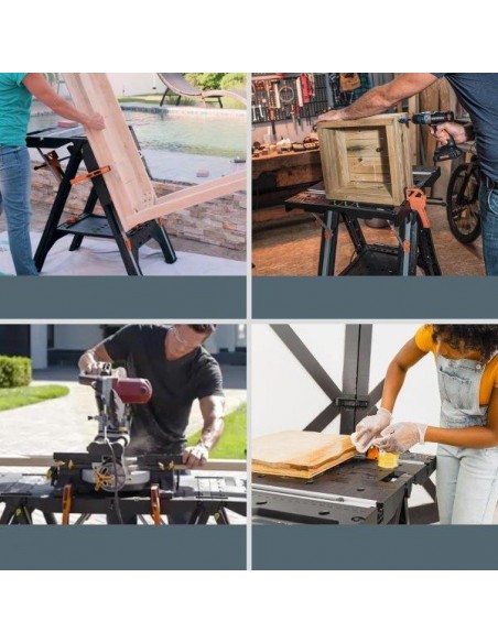 TAVOLO DA LAVORO MULTIFUNZIONE 78,8X63,5CM H81,3CM