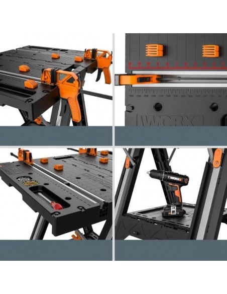 TAVOLO DA LAVORO MULTIFUNZIONE 78,8X63,5CM H81,3CM