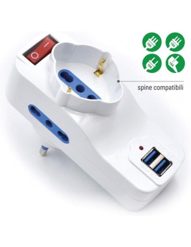 ADATTATORE TRIPLO UNIVERSALE ADATTATORE TRIPLO UNIVERSALE