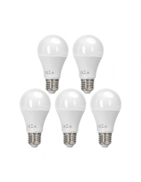 LAMPADINA A LED SFERA E27 A60 12W LUCE NATURALE 5PZ