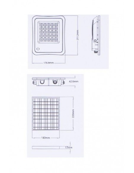 FARETTO SOLARE FLOODLIGHT 30W IP65
