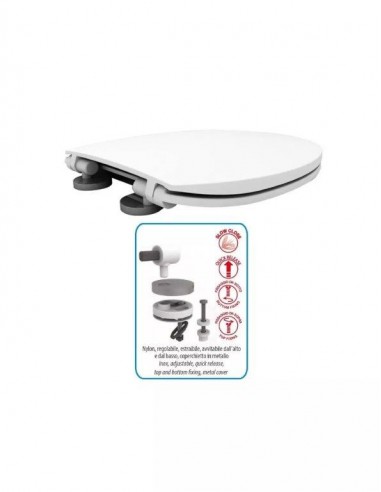 SEDILE AP BIANCO H481 INOX SEDILE AP BIANCO H481 INOX