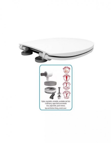 SEDILE AP BIANCO H481 INOX