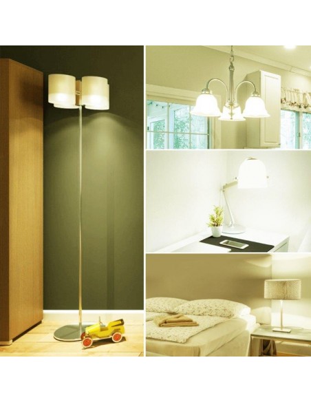 LAMPADINA A LED SFERA E27 A60 12W LUCE CALDA 5PZ