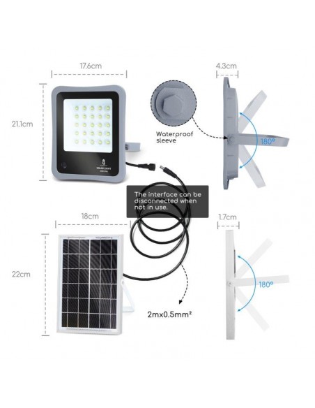 FARETTO SOLARE FLOODLIGHT 30W IP65