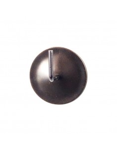 2 GANCI ADESIVI FERRO MARRONE