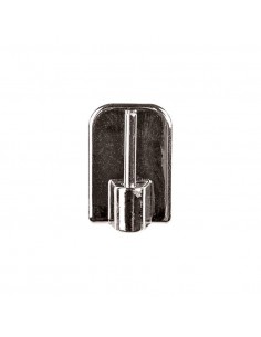 4 GANCI ADESIVI PLASTICA CROMO