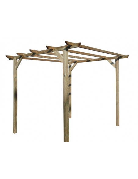 PERGOLA IN LEGNO IMPREGNATO 3X3 PALI 9X9