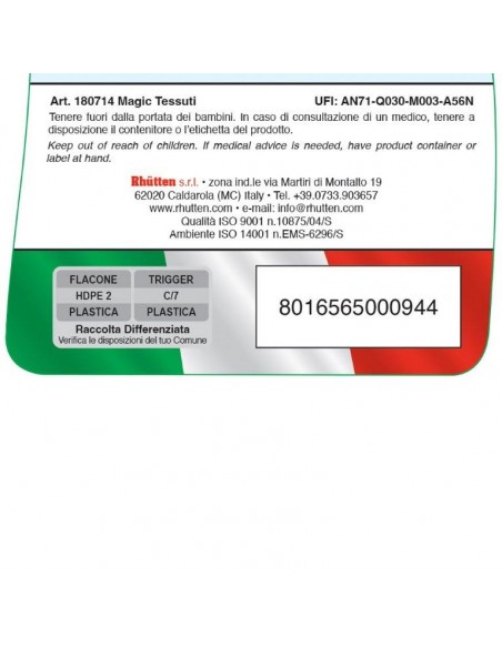 MAGIC TESSUTI DETERGENTE IGIENIZZANTE 750ml