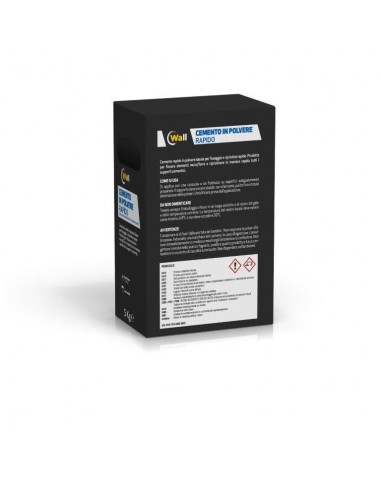WALL CEMENTO POLVERE RAPIDO 5 KG WALL CEMENTO POLVERE RAPIDO 5 KG