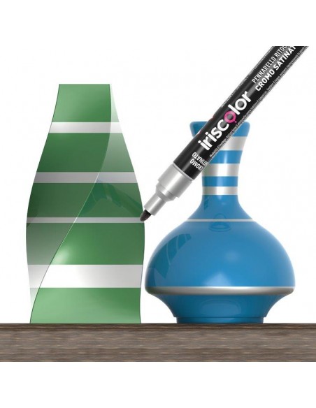 PENNARELLO CROMATO ARGENTO SATINATO