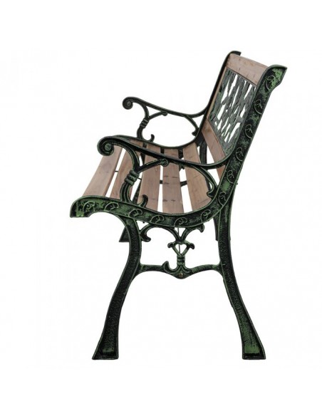 PANCHINA DA GIARDINO IN LEGNO E FERRO