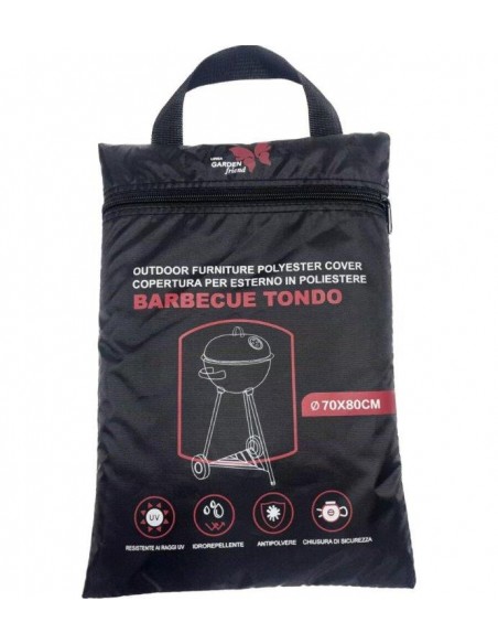 TELO DI COPERTURA PER BARBECUE ROTONDO 70X80 CM