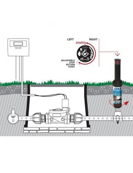 POP-UP TURBINA ARCO REGOLABILE H.10