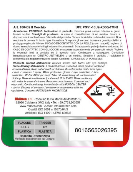 DETERGENTE CERCHI RHUTTEN 750ml