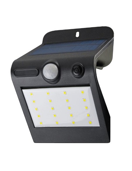 LAMPADA SOLARE NERA DA ESTERNO CON SENSORE