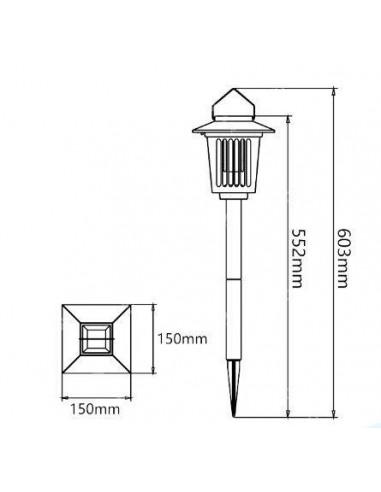 LAMPIONCINO LED SOLARE E ANTI ZANZARA LAMPIONCINO LED SOLARE E ANTI ZANZARA
