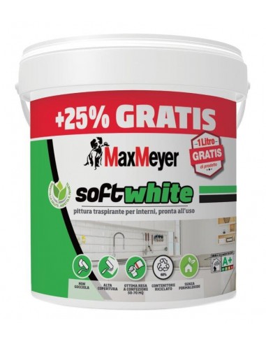 PITTURA SOFT WHITE A+ 4+1L MAX MEYER