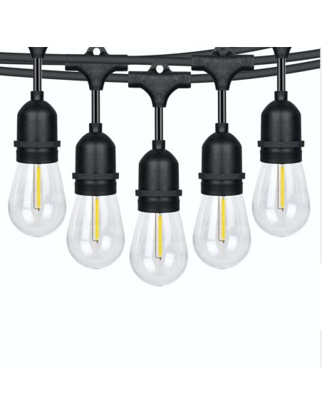 CATENA PORTALAMPADE DA 5 METRI ROLUNGABILE COLORE NERO