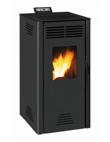 stufa pellet nuova adrano 7kw nero