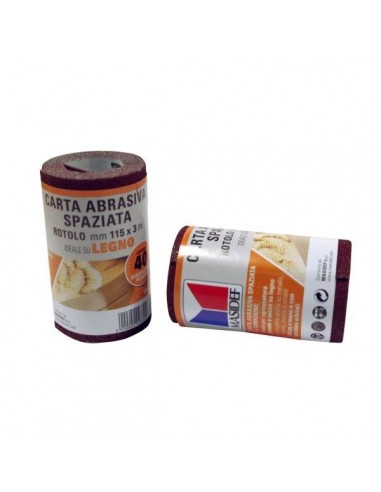 ROTOLO CARTA ABRASIVA PER LEGNO GRANA 120