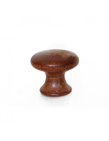 POMOLO IN LEGNO - Ø 31 MM. - NOCE SCURO