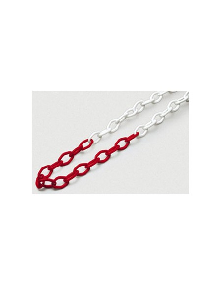 CATENA SEGNALETICA - BIANCO/ROSSO - 5 MT.