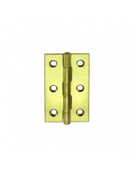 CERNIERE STRETTE 31 X 50 MM. - ZINCATE GIALLO - 1 PZ.