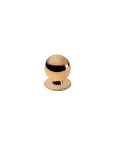 POMOLO A SFERA IN OTTONE - Ø 20 MM. - LUCIDO