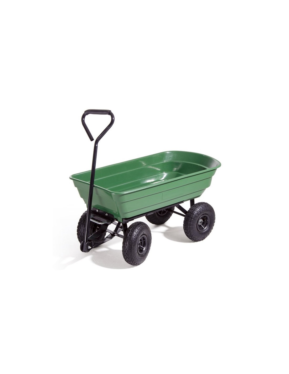 CARRELLO DA GIARDINO RIBALTABILE - MAX 250KG - 4 RUOTE - IN ABS