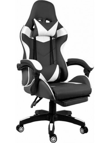 SEDIA GAMING HOBART NERO/BIANCO