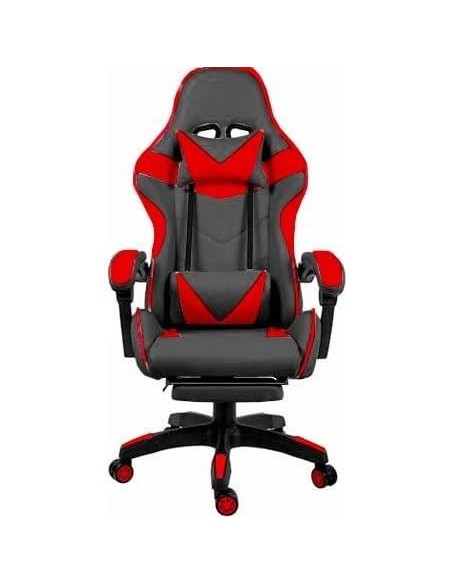 SEDIA GAMING HOBART NERO/ROSSO